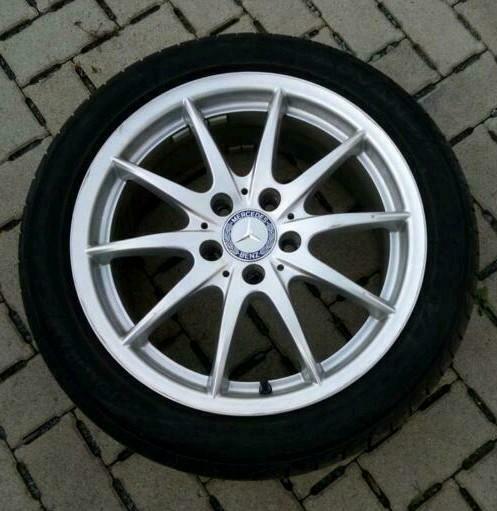 Reservewiel Mercedes CLA C-klasse 17inch 5 X 112, Enlèvement ou Envoi, Véhicule de tourisme, Pneus été, 17 pouces