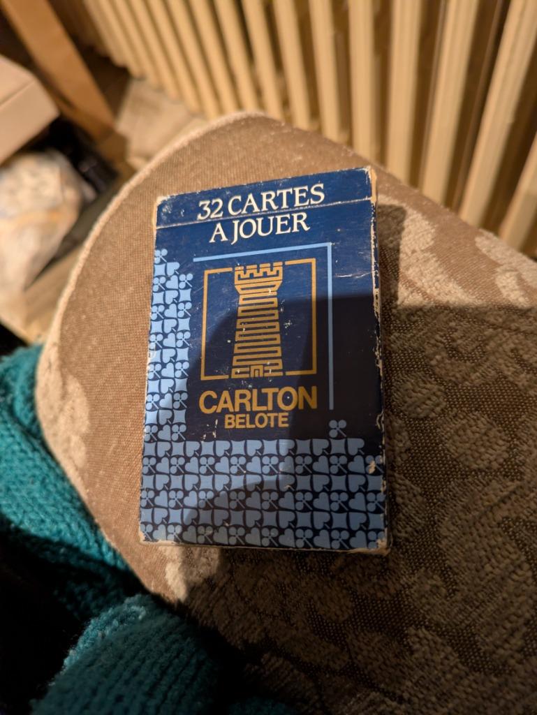 Carlton belote, Collections, Enlèvement ou Envoi, Comme neuf, Carte(s) à jouer
