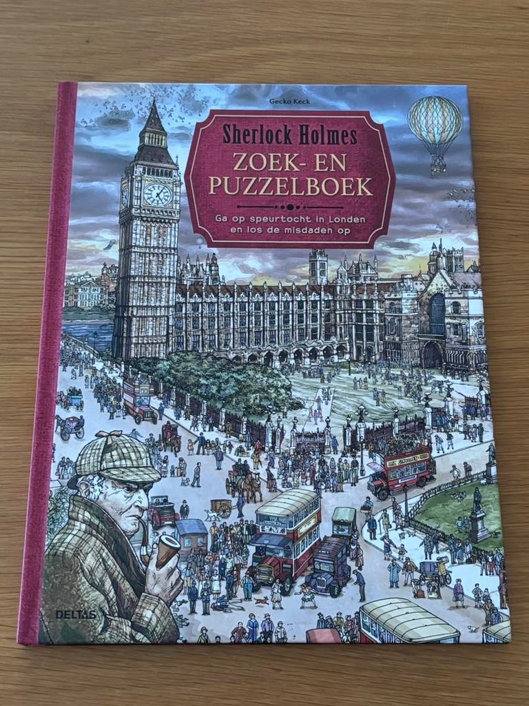 Sherlock Holmes Zoek-en Puzzelboek NIEUW, Livres, Envoi, Neuf