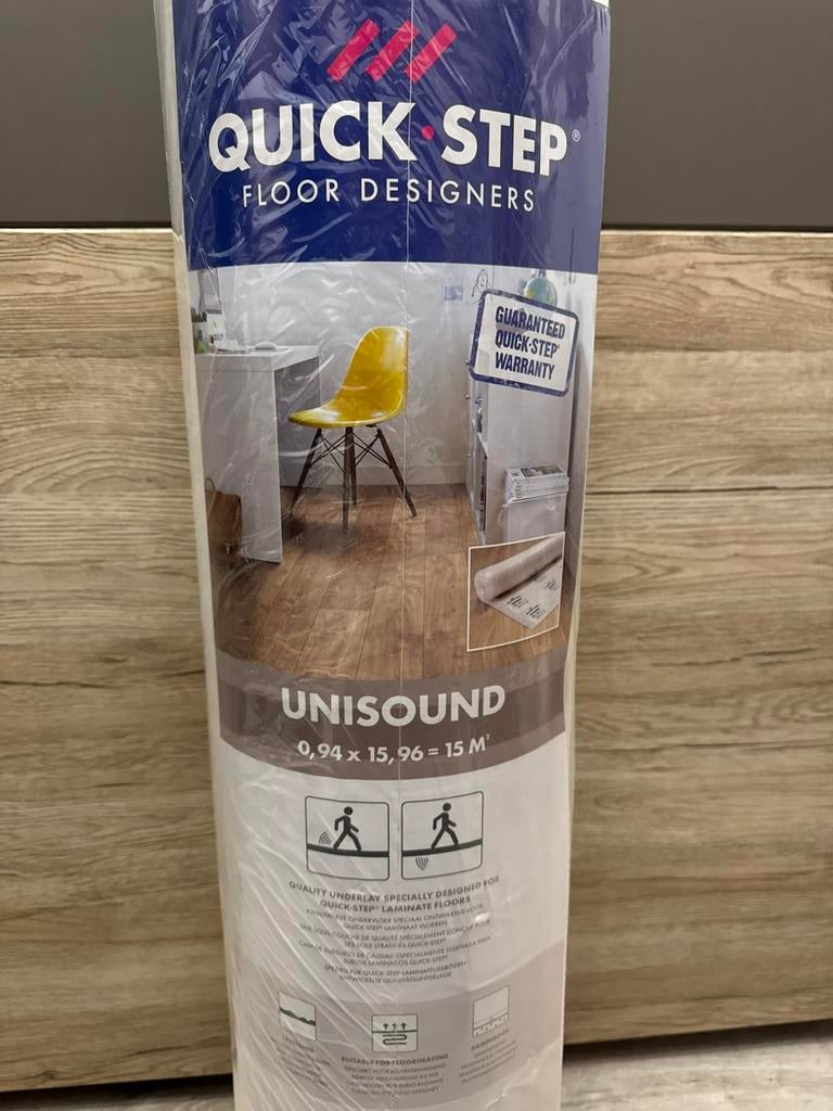 Ondervloer quickstep, Doe-het-zelf en Bouw, Ophalen, Nieuw, 10 m² of meer
