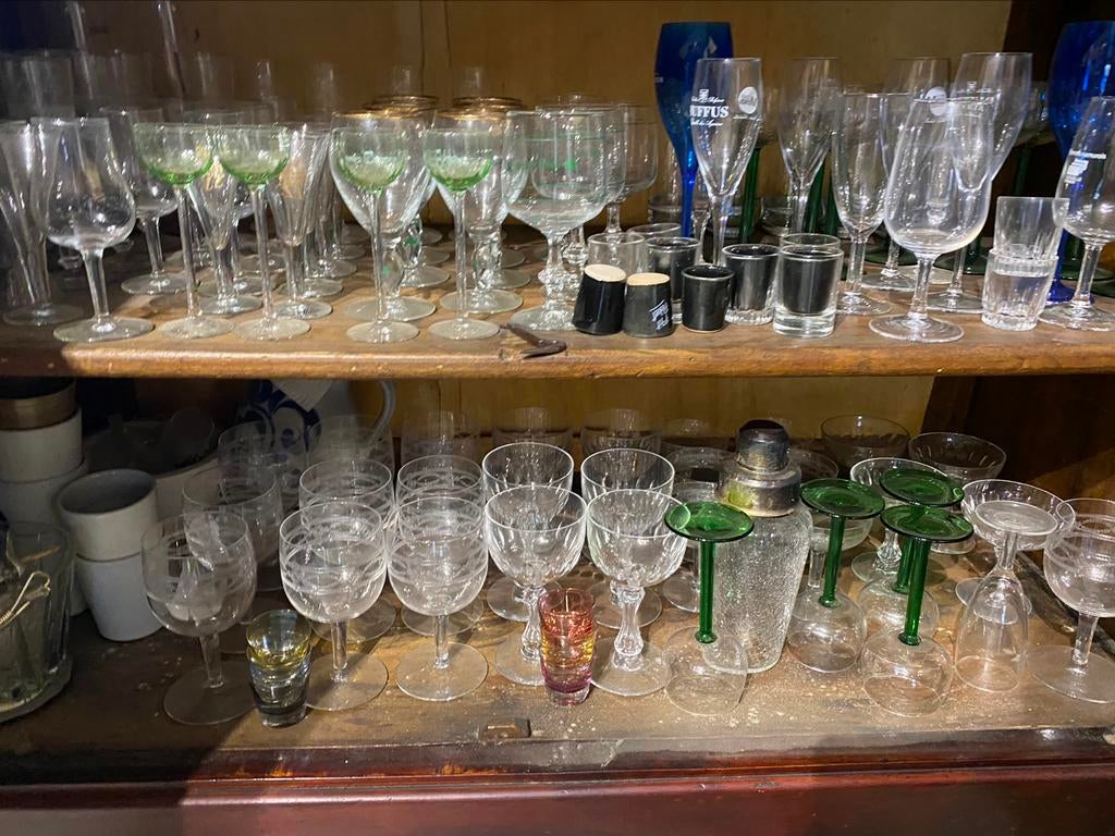 Lot de verres à vin champagne alcool, Enlèvement, Comme neuf