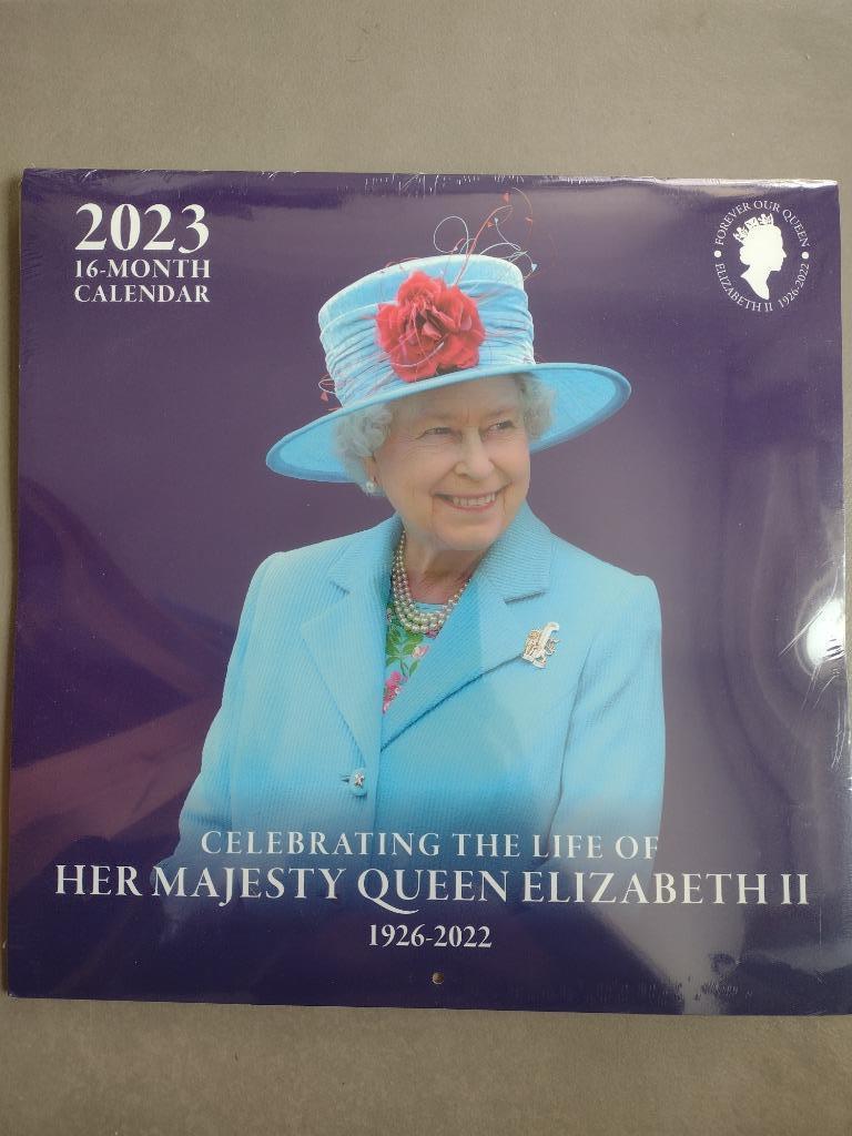 Kalender Queen Elisabeth 2023, Divers, Calendriers, Enlèvement ou Envoi, Calendrier mensuel, Neuf