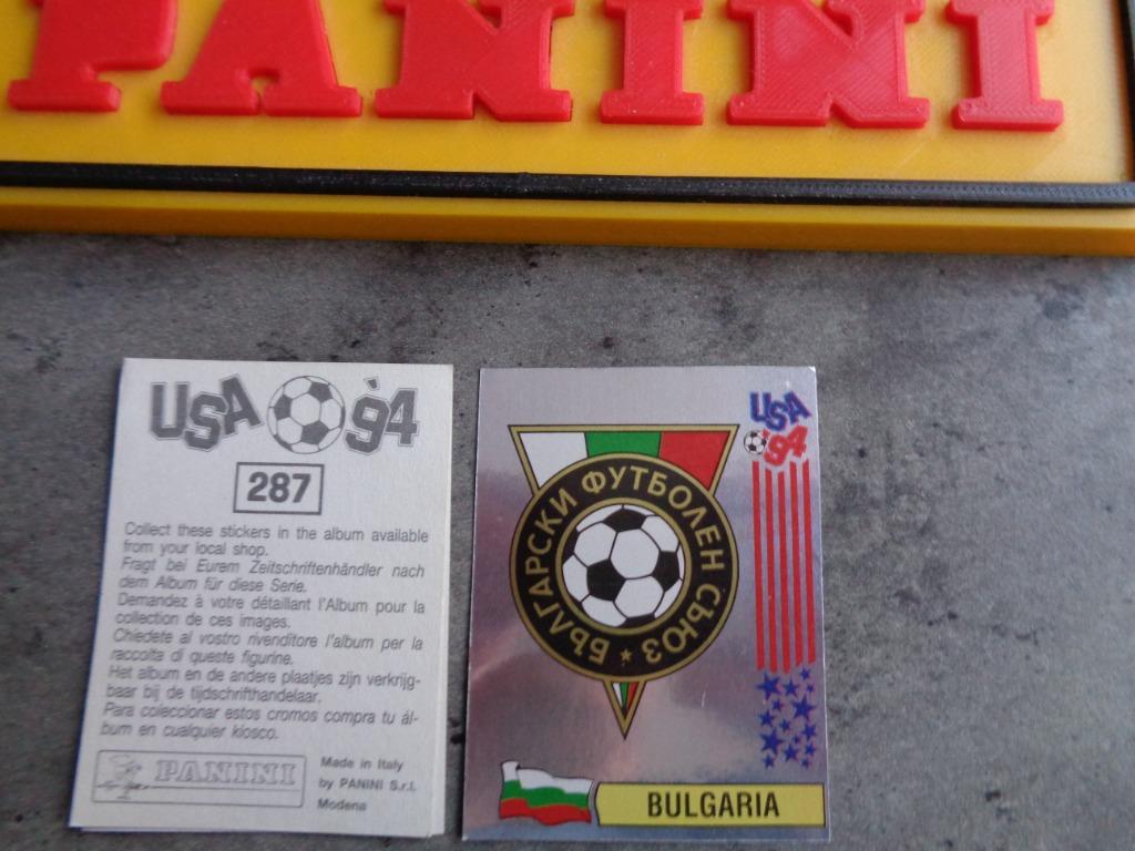 PANINI VOETBAL STICKER WORLD CUP 94 USA WK EMBLEEM ***** 1X, Ophalen of Verzenden, Sticker