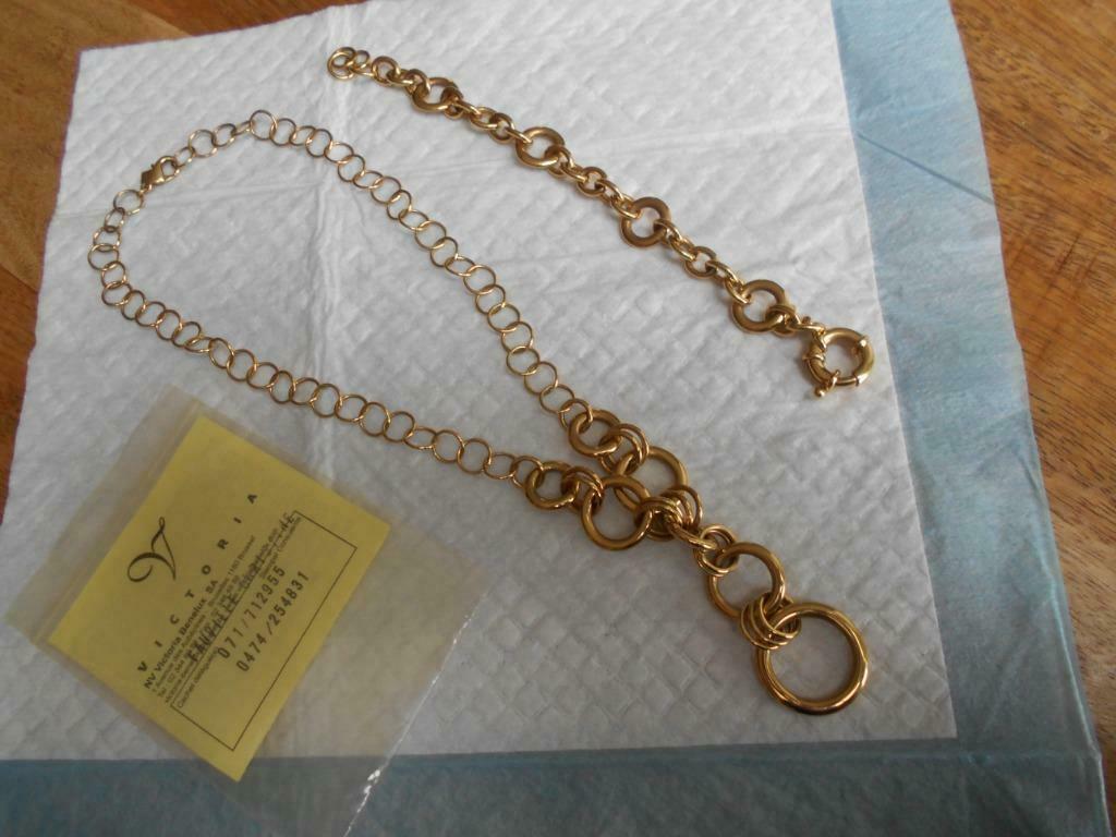 BIJOUX  VICTORIA ..neuf ....collier + bracelet, Enlèvement ou Envoi, Neuf, Or, Autres matériaux