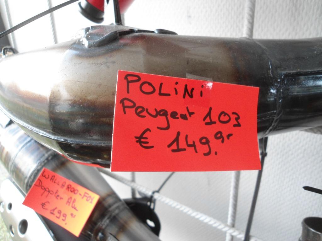Peugeot 103 : pot d'échappement Polini 200.00305, Vélos & Vélomoteurs, Pièces de cyclomoteur | Général, Enlèvement, Neuf, Pot d'échappement
