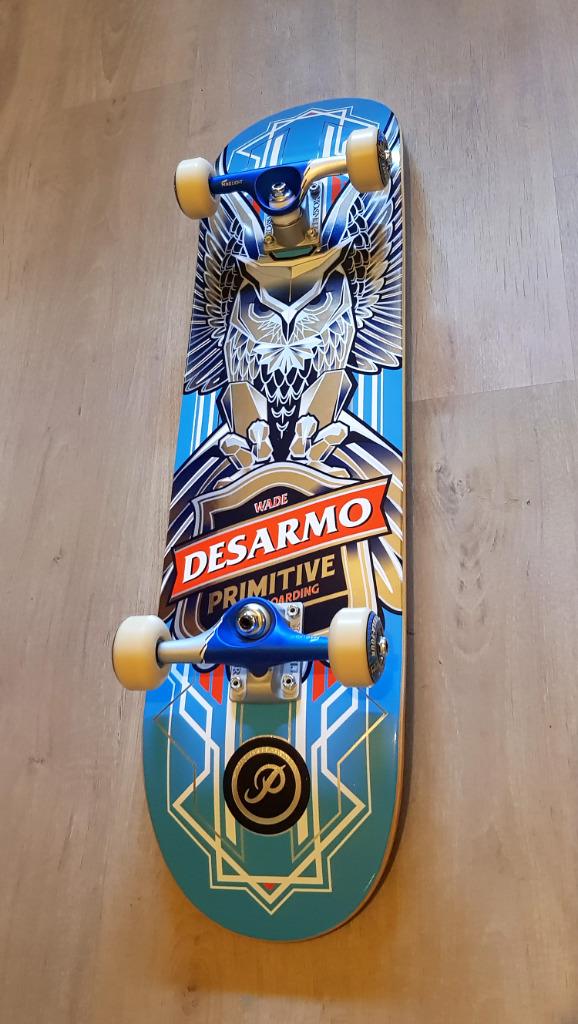 Skate Primitive Wade Desarmo Owl Foil Silver - Pro Model, Enlèvement ou Envoi, Comme neuf, Skateboard