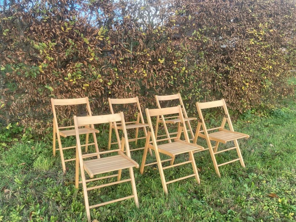 houten klapstoelen te huur wedding chair, Ophalen, Gebruikt