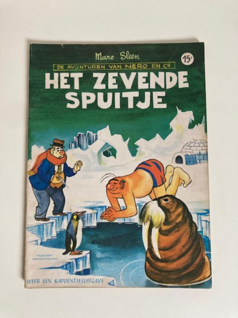 Nero - Het Zevende Spuitje - 1e druk - 1963, Envoi, Marc Sleen