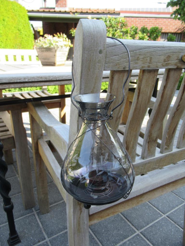 windlicht-karsenhouder-glas-geëtst-ook ophangen-VINTAGE-NEW, Enlèvement ou Envoi, Neuf, Verre