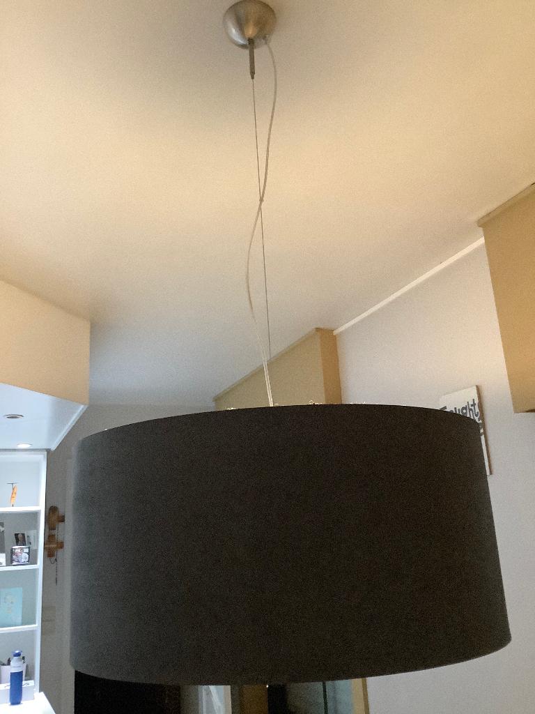 Moderne ronde lamp, Ophalen, Gebruikt, Metaal, Modern