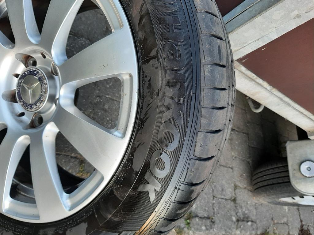 banden + Nieuwe velgen Mercedes Benz, Auto-onderdelen, Banden en Velgen, Ophalen, Gebruikt, 16 inch, Banden en Velgen