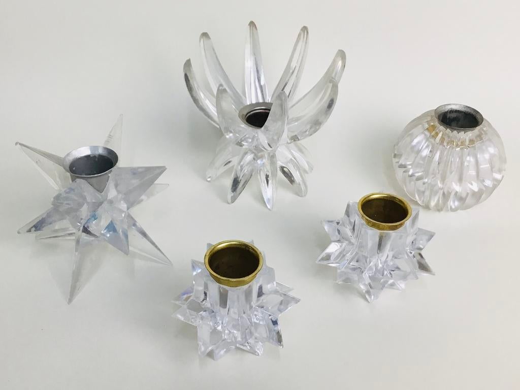 Lot de 5 chandeliers vintage modernistes au design de page, Enlèvement ou Envoi, Maison et Meubles