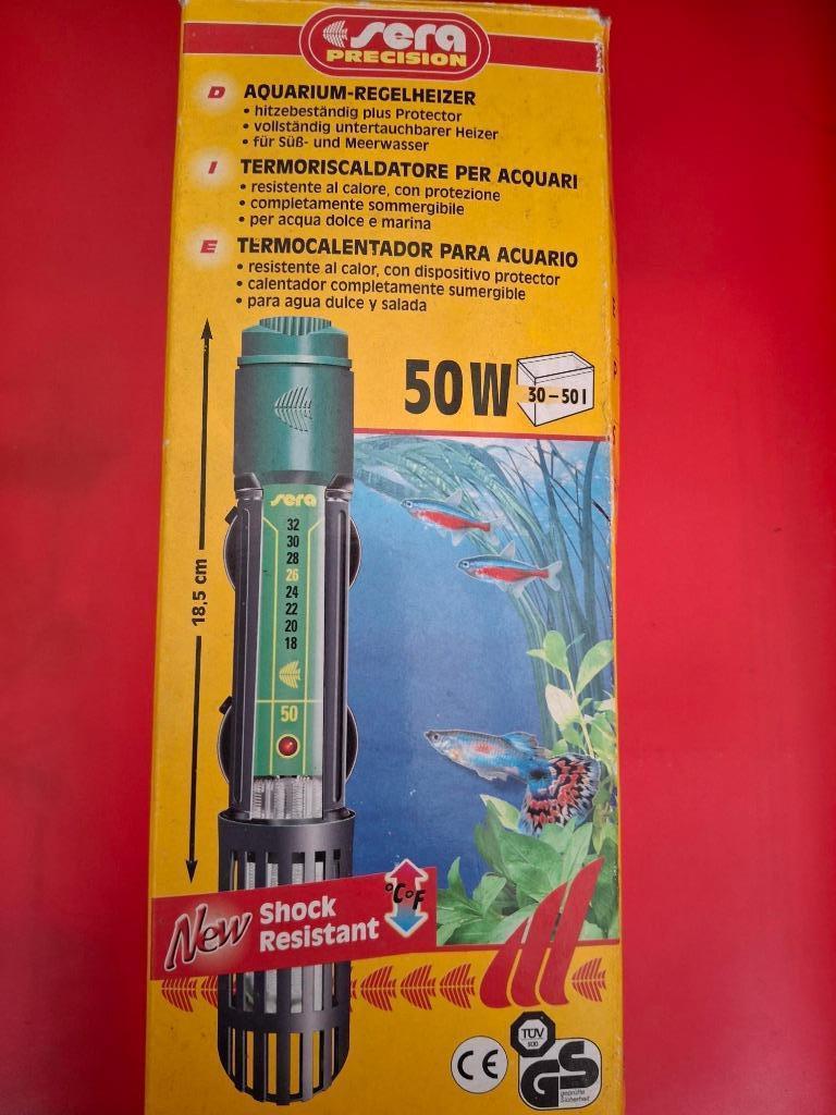 Sera Aquarium regelverwarming 50W, Dieren en Toebehoren, Vissen | Aquaria en Toebehoren, Ophalen of Verzenden, Nieuw