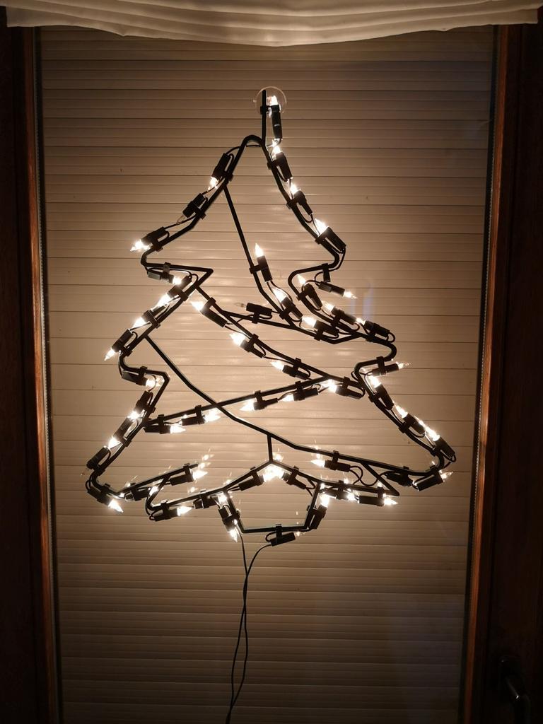 Christmas Silhouette kerstboom elektrische slinger 50 lampen, Ophalen of Verzenden, Gebruikt