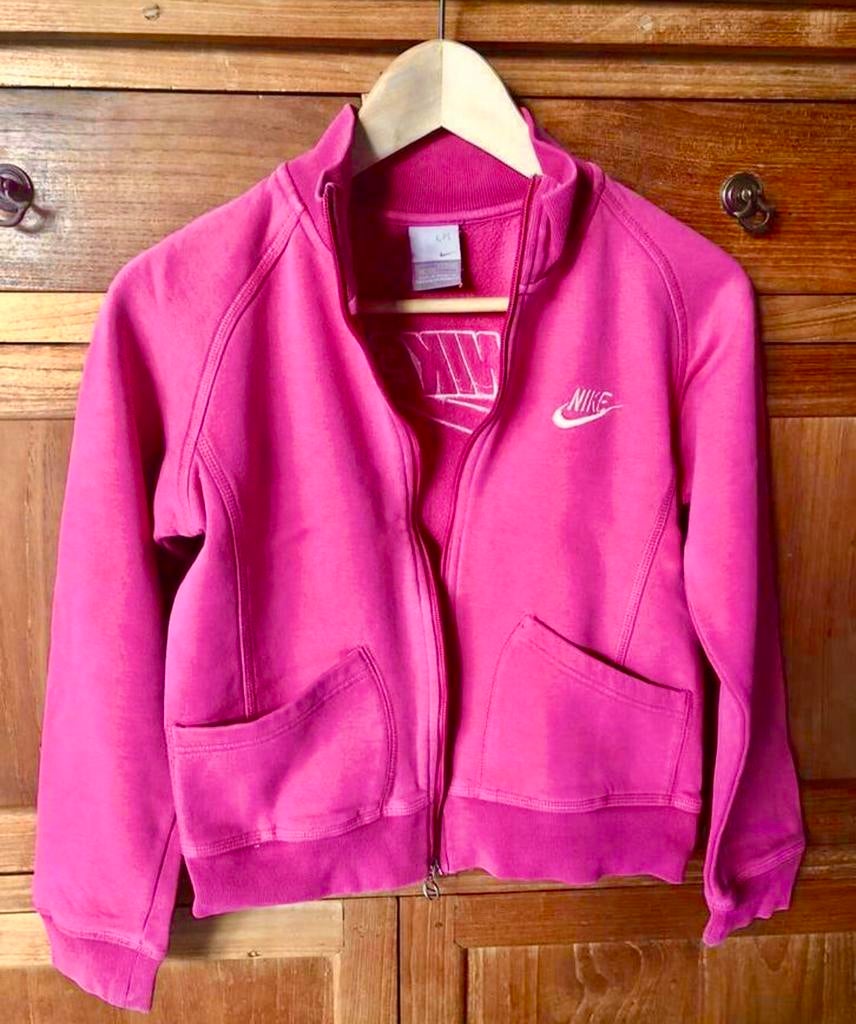 Roze NIKE-vest met rits (maat 152, 12 jaar), Kinderen en Baby's, Kinderkleding | Maat 152, Ophalen of Verzenden, NIKE, Meisje