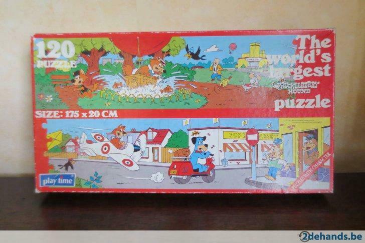 Puzzel PLay time Huckleberry Hound  120 stukjes, Kinderen en Baby's, Ophalen of Verzenden, Gebruikt