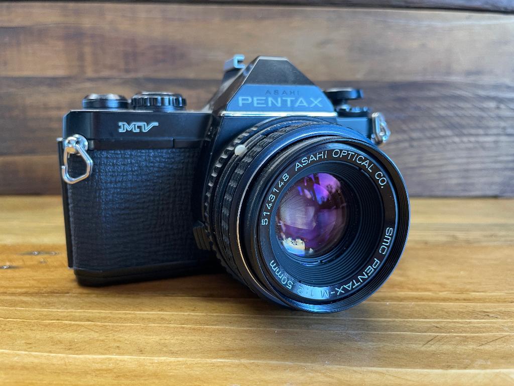 appareil photo Pentax MV et son 50mm f 2, Ophalen of Verzenden, Gebruikt, Pentax