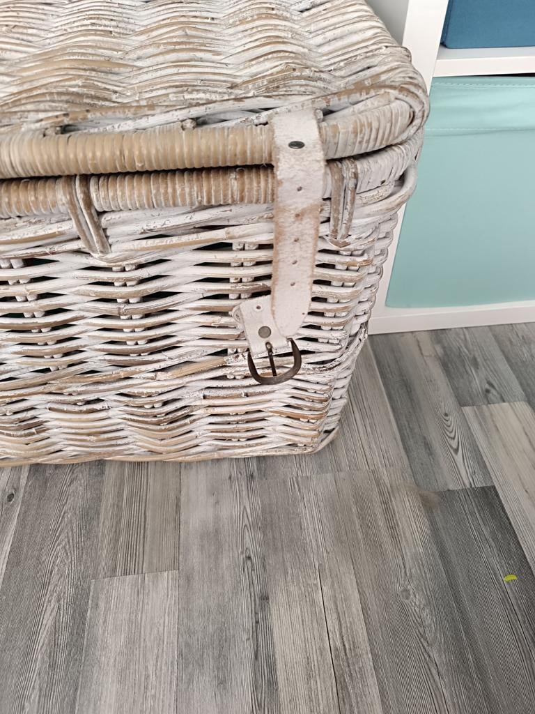 Grote rieten mand, Huis en Inrichting, Ophalen, Gebruikt