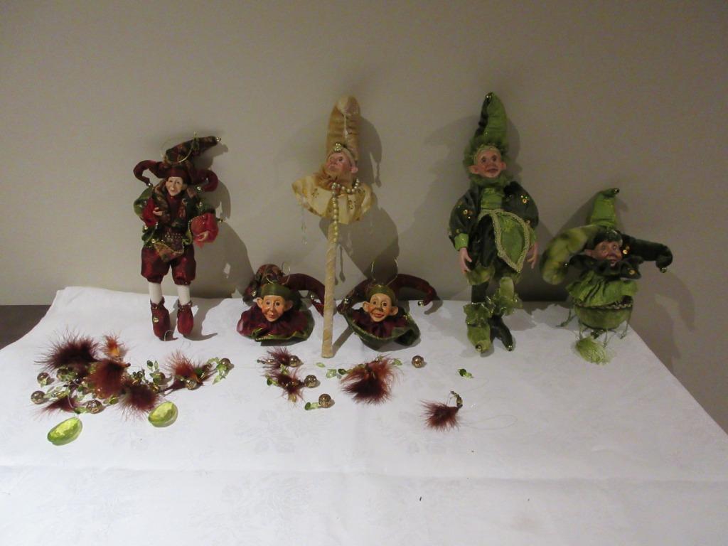 Decoratie carnaval nar en joker poppen narren feest carnaval, Ophalen