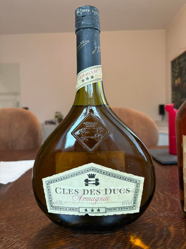 Zeldzame Armagnac Clés des Ducs 1988 –Perfect bewaard fles, Ophalen, Zo goed als nieuw