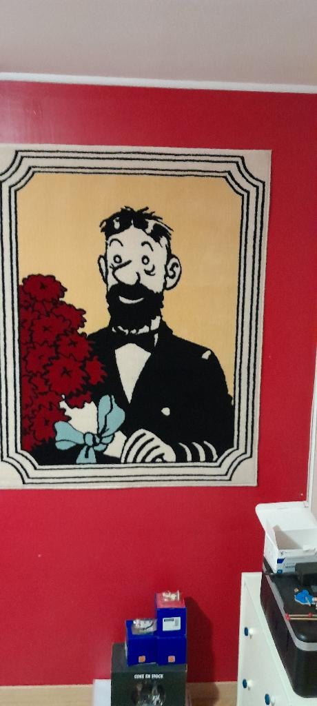 TAPIJT KUIFJE CAPTAIN HADDOCK MERK AXIS, Ophalen, Zo goed als nieuw