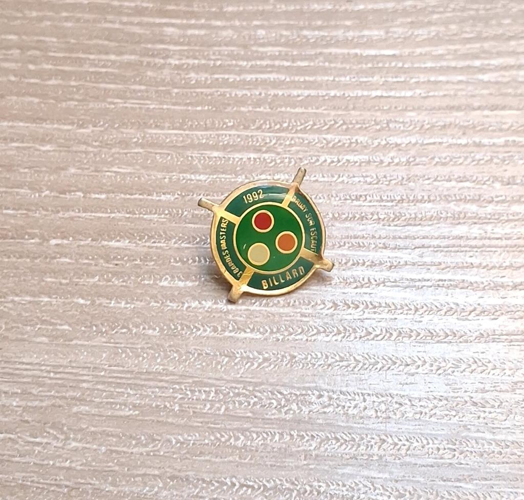 PIN - BILLARD - BILJART - POOL, Collections, Envoi, Utilisé, Sport, Insigne ou Pin's
