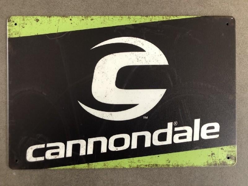 Cannondale MTB metalen vintage look wandplaat - NIEUW, Ophalen of Verzenden, Nieuw, Reclamebord