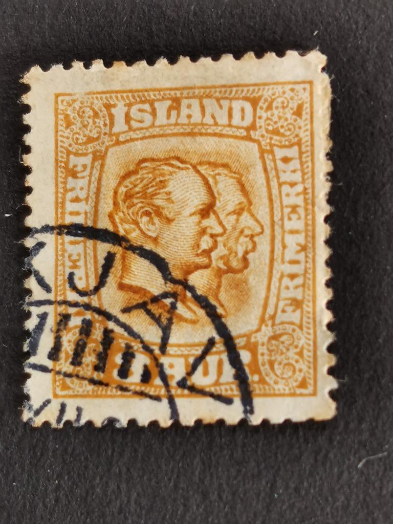 Ijsland 1915 - Koning Kristian IX en Frederik VIII, Postzegels en Munten, Postzegels | Europa | Scandinavië, Ophalen of Verzenden