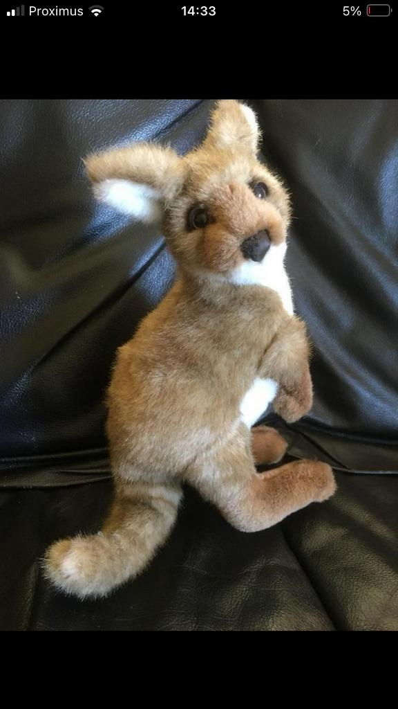 Kangoeroe knuffel 30cm, Ophalen of Verzenden, Nieuw, Overige typen