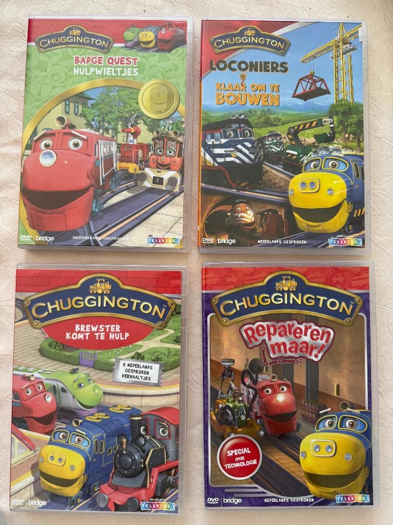 4 dvd's CHUGGINGTON, Europees, Tekenfilm, Alle leeftijden, Ophalen of Verzenden