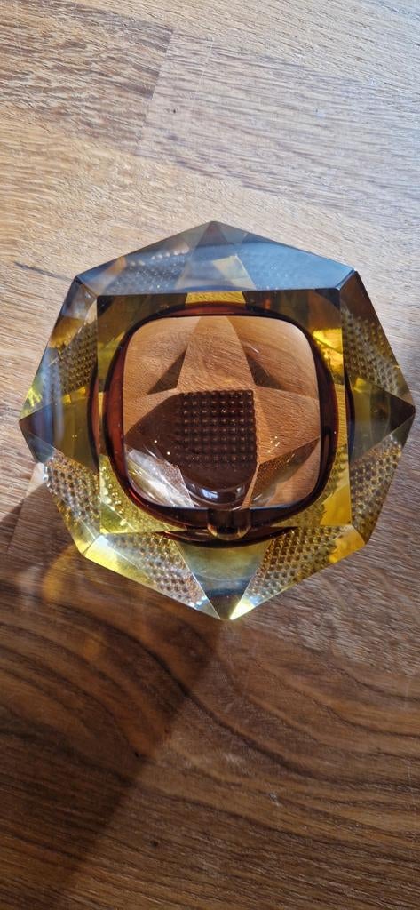 Sommerso Murano asbak - Mandruzzato design - Vintage jaren 7