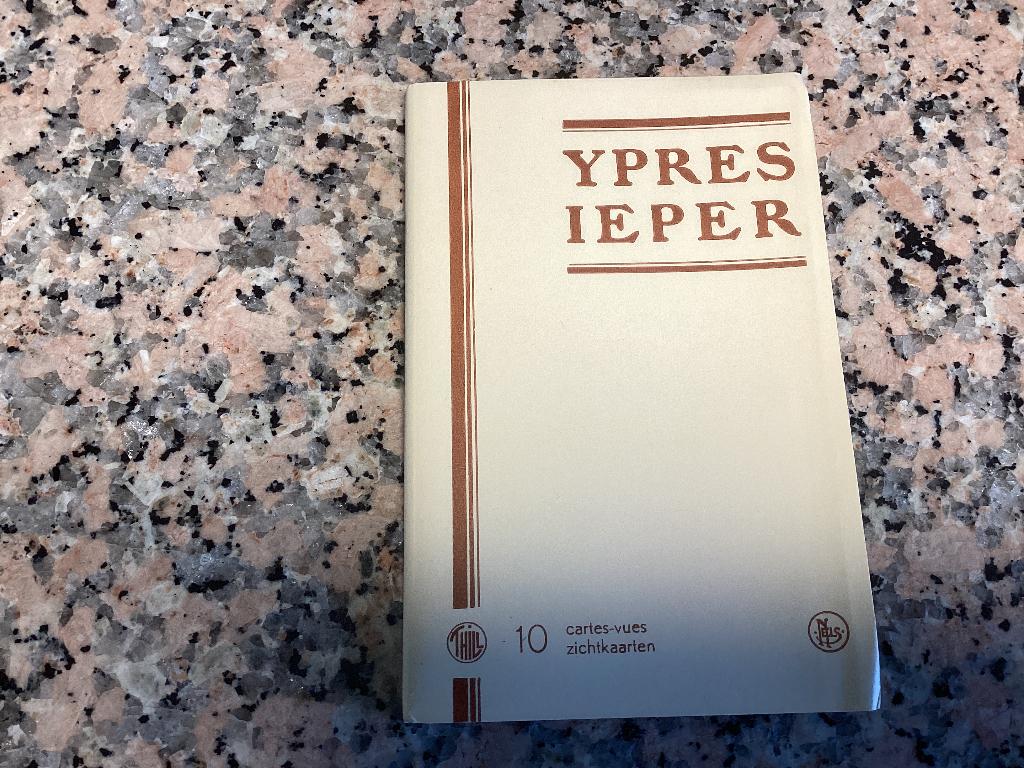 Mapje 10 zichtkaarten IEPER YPRES.  Nels, Verzamelen, Postkaarten | België, Ophalen of Verzenden, 1940 tot 1960, Ongelopen, West-Vlaanderen