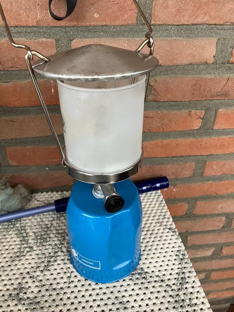 Gaslamp, Ophalen, Gebruikt, Campinglamp