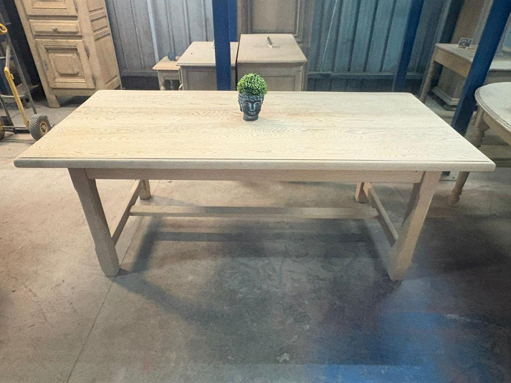 ️ Table de salle à manger en chêne brut Aérogommé, Enlèvement