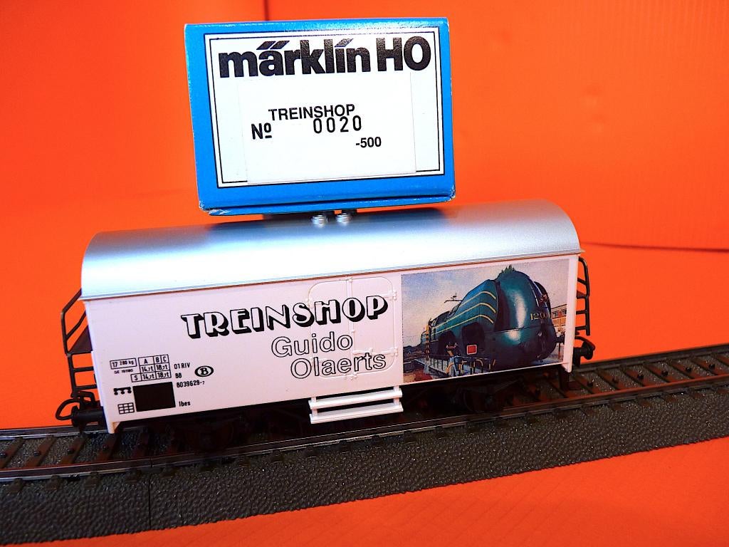 MÄRKLIN NMBS TREINSHOP Guido Olaerts Stoomlocomotief Type 12, Wisselstroom, Gebruikt, Wagon, Ophalen of Verzenden