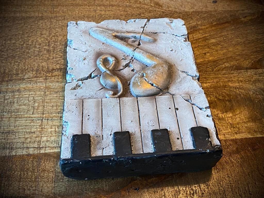 Stijlvolle tegel ; Piano muziek 🎹🎶, Ophalen of Verzenden, Zo goed als nieuw