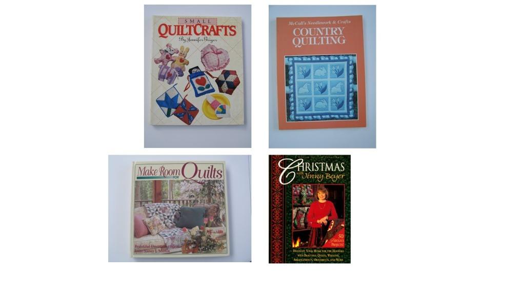 4 carnets de courtepointe : Martin/Beyer/Geiger/Schrader, Enlèvement ou Envoi, Neuf, Autres types