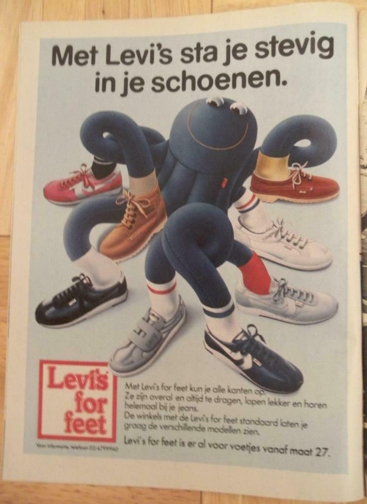 advertentie Levi's (1982), Verzamelen, Ophalen of Verzenden