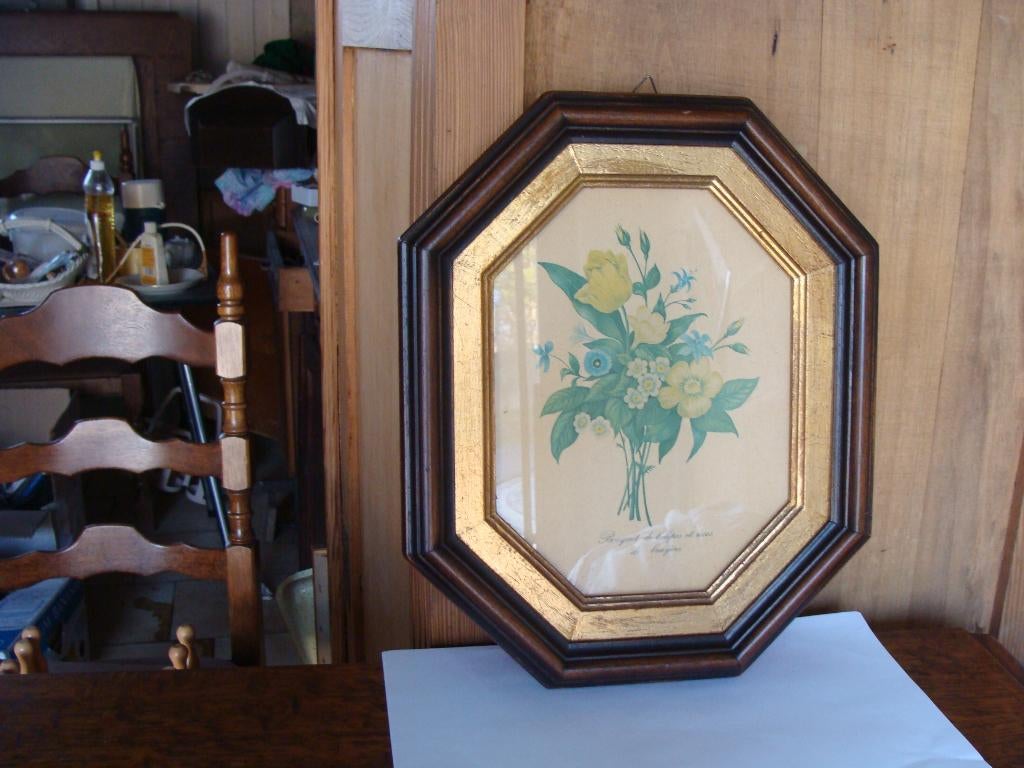 1ancien cadre en chêne de luxe avec verre, motif les saisons, Antiek en Kunst, Antiek | Woonaccessoires, Ophalen of Verzenden