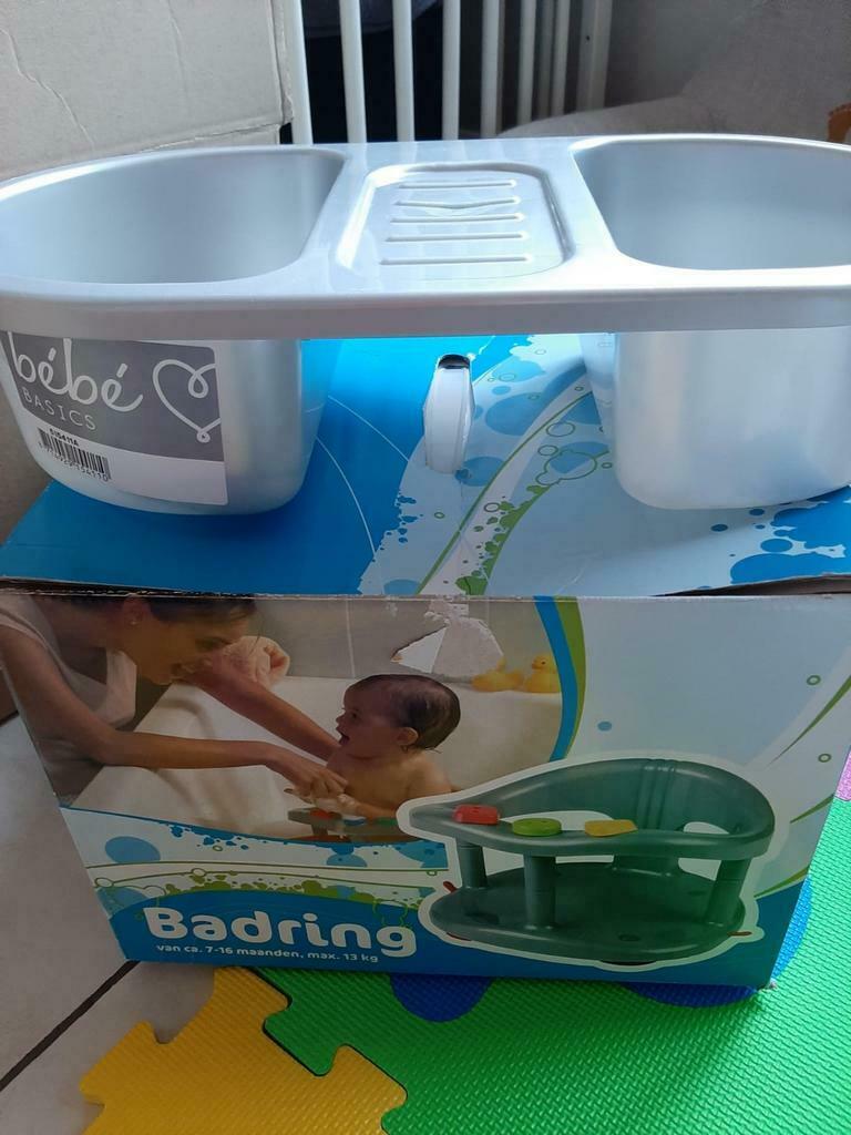Badring baby + badkom, Enlèvement, Comme neuf, Siège de bain ou Anneau de bain, Autres marques