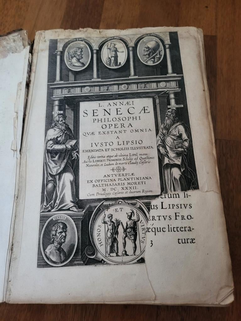 Iustus Lipsius Annaei Seneca Philosophi 1632, Ophalen of Verzenden
