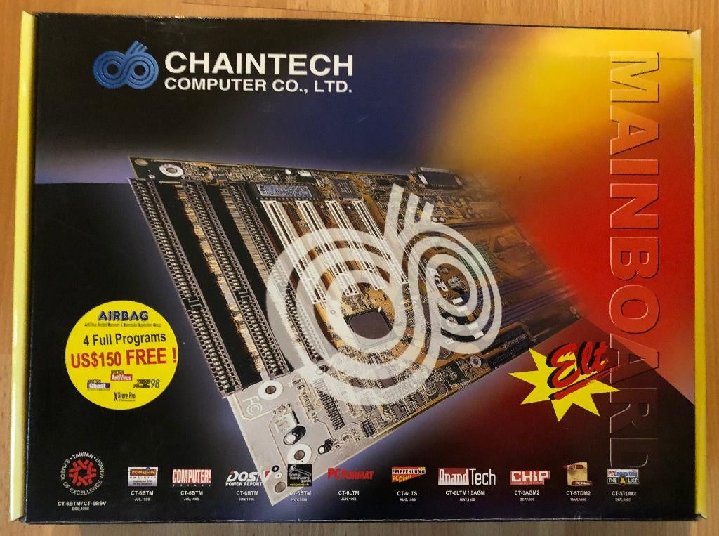 Moederbord2 Chaintech CT-6AJM2 (ATX) (Socket370), Ophalen, Gebruikt, Overige soorten, Socket370