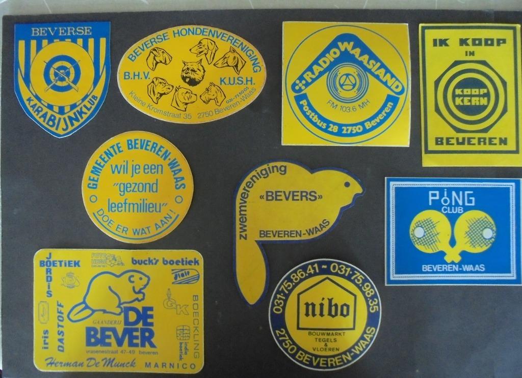 Stickers Beveren Waas Melsele Waasland, Verzenden, Nieuw, Bedrijf of Vereniging