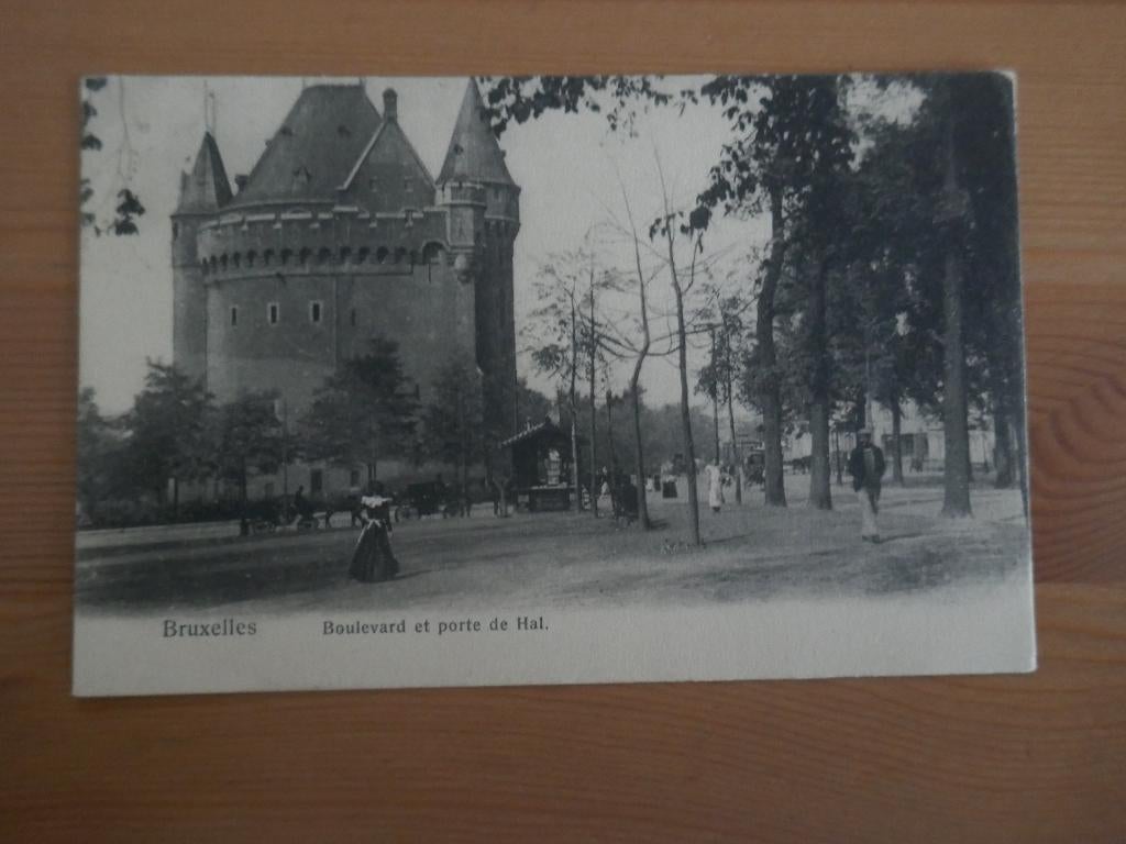 bruxelles boulevard  et porte du hall, Enlèvement ou Envoi, Affranchie, Bruxelles (Capitale)