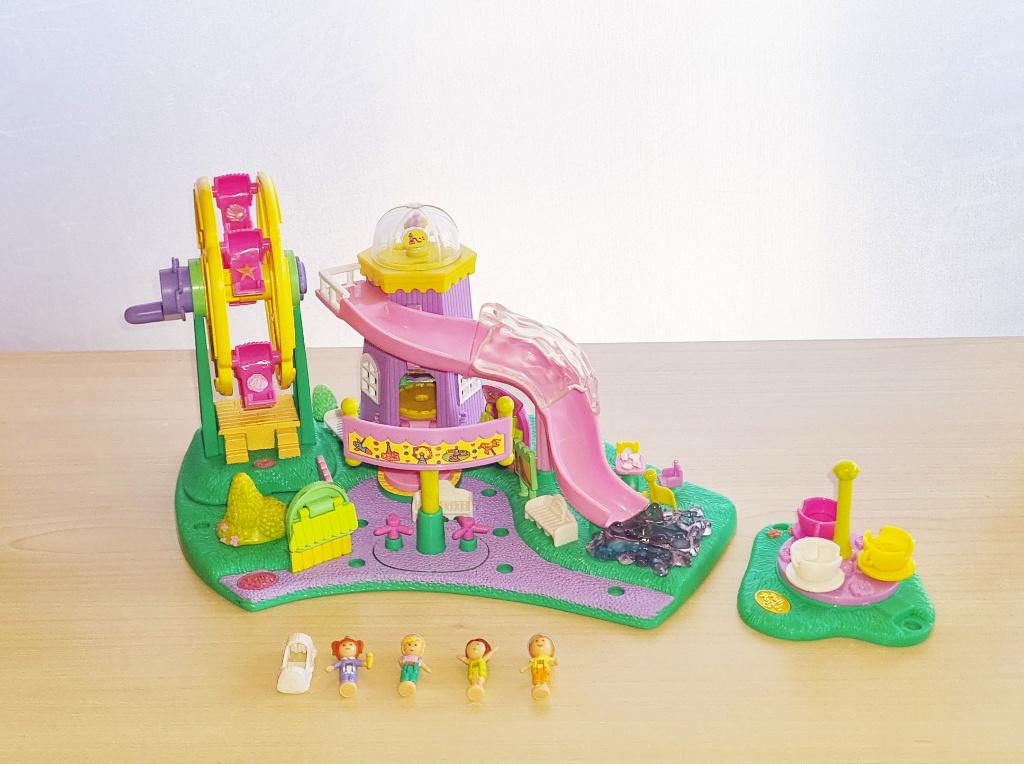 Vintage Polly Pocket – Ride ’n Surprise Pretpark (1996), Ophalen, Zo goed als nieuw