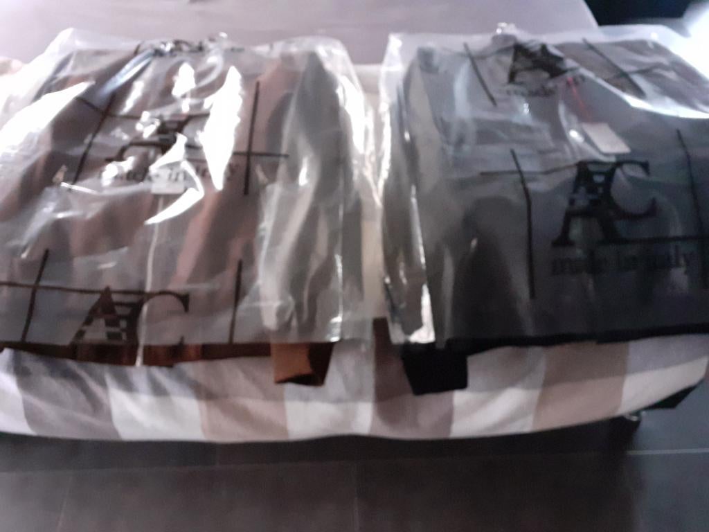 2 Vesten, topkwaliteit AC Made in Italy, Ophalen, Zwart, AC Made in Italy, Maat 56/58 (XL)