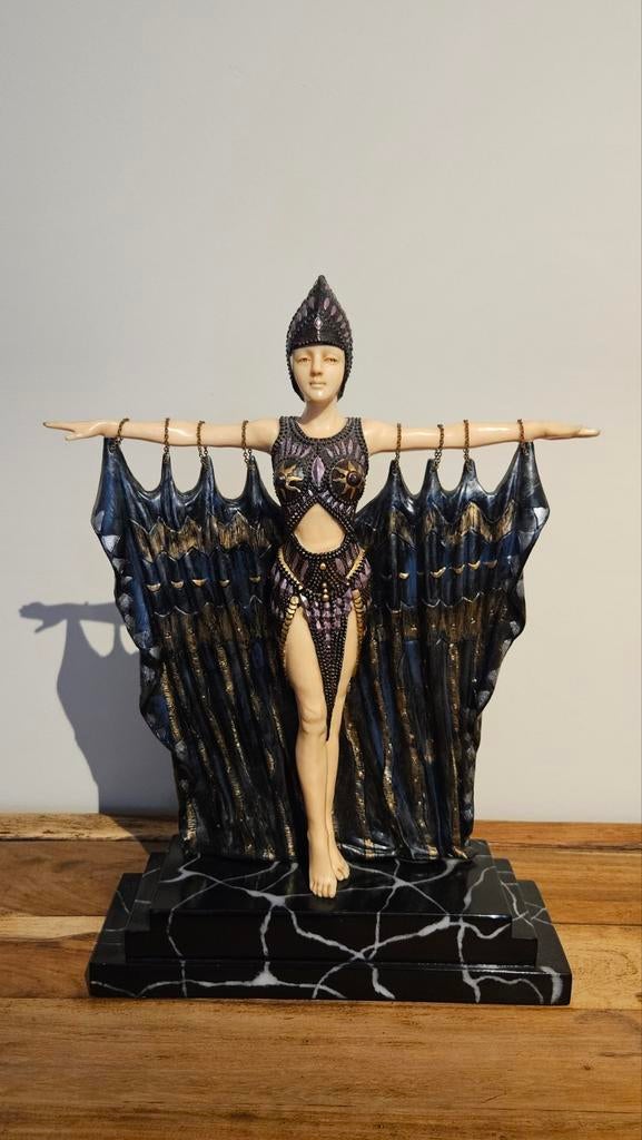 Statue Art Déco vintage - Reine Sémiramis, Antiquités & Art, Enlèvement