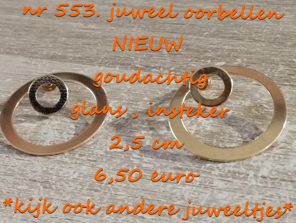 553. Juweel : oorbellen , NIEUW ,  verzending inbegrepen, Overige materialen, Verzenden, Nieuw, Knopjes of Stekers