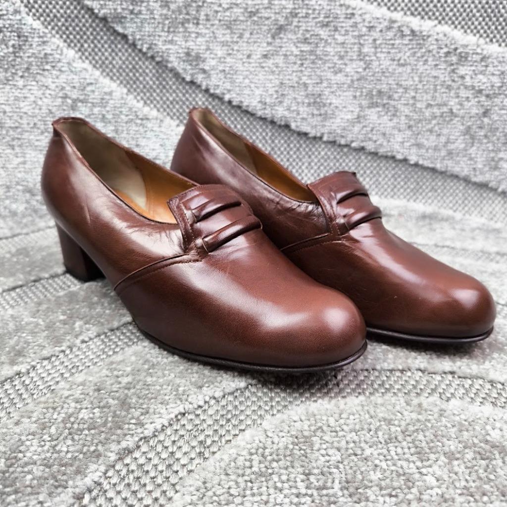 De pauw vintage klassieke kwaliteits schoen eu 41, Kleding | Dames, Ophalen of Verzenden, Nieuw, Bruin, Pumps