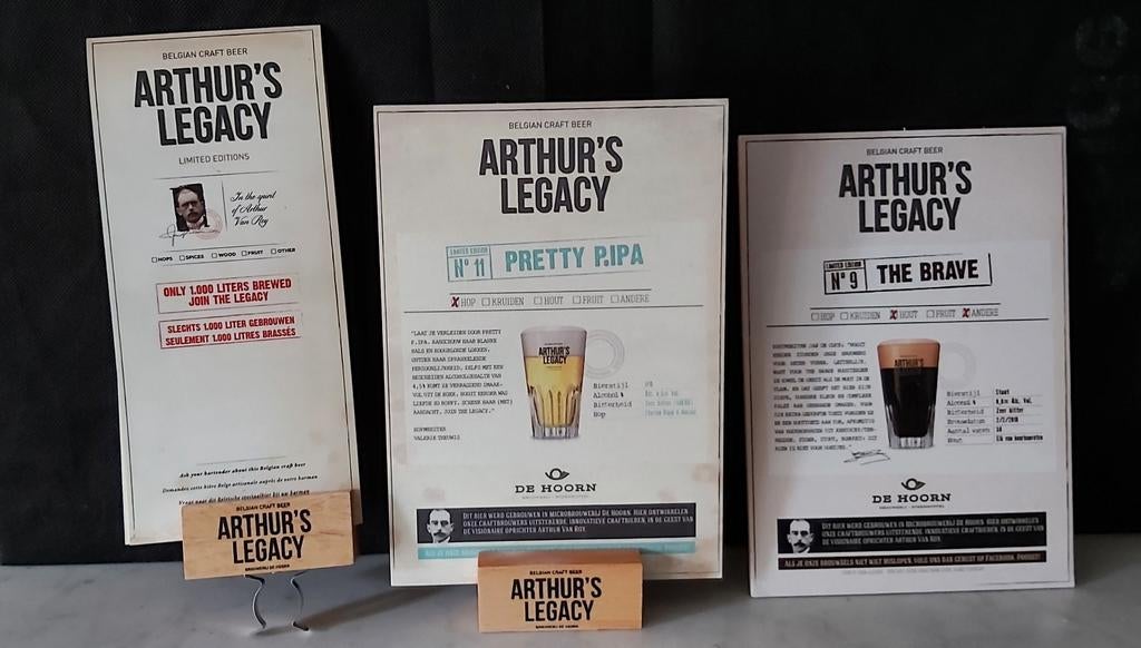Arthur´s legacy reclame bordjes, Verzamelen, Ophalen of Verzenden, Zo goed als nieuw, Palm